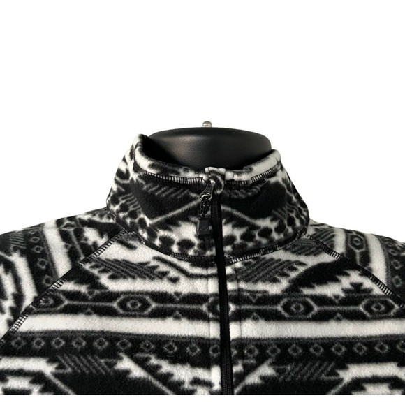 Eddie Bauer Aztec Fleece Jacket Womens XXL 1/4 Zip Pullover Geometric Pattern - Picture 4 of 7